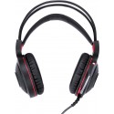 Fone De Ouvido Headset Gamer Lugh Led Vermelho Usb Com Microfone Flexivel - Gh300